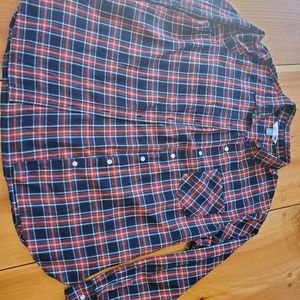 Old Navy XL plaid flannel button down